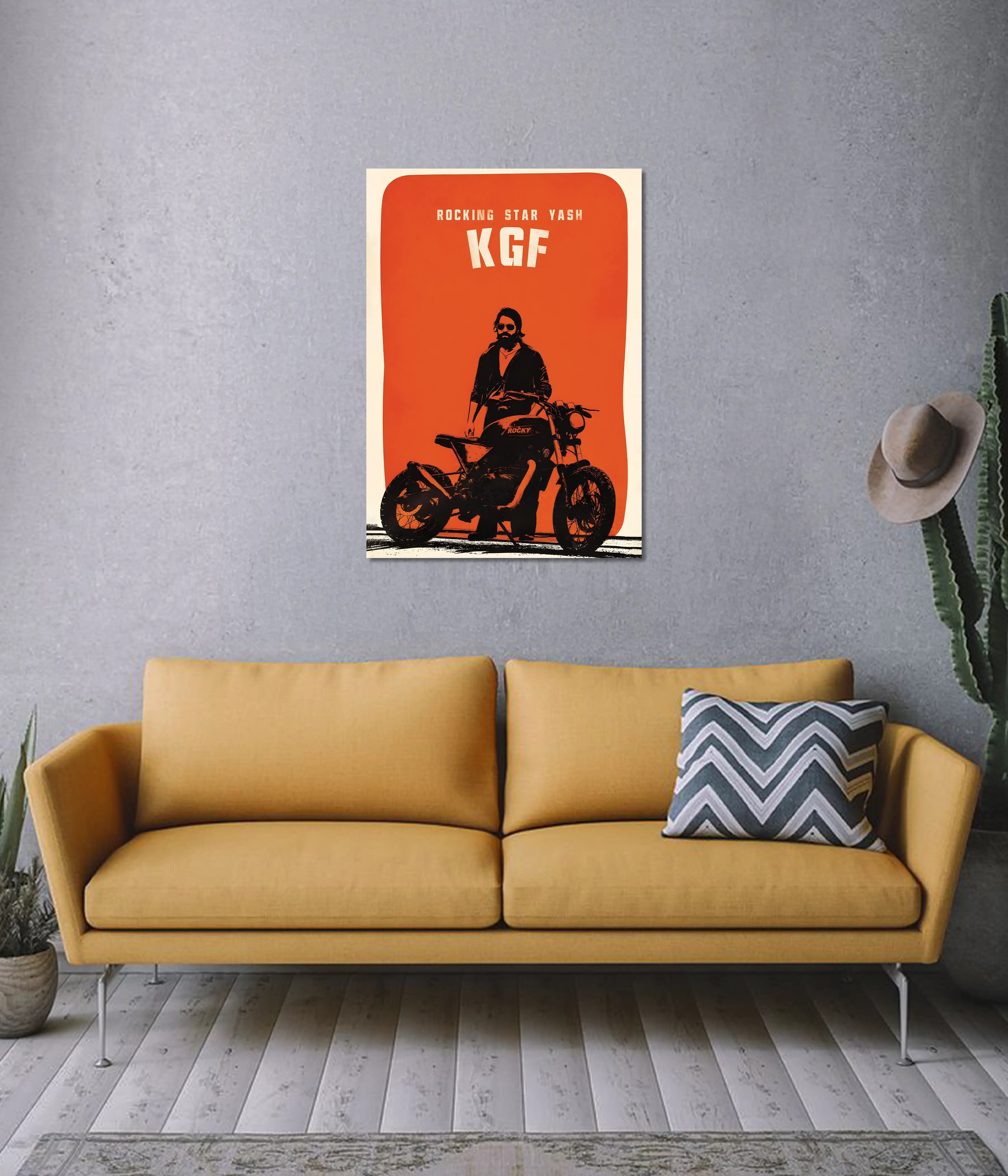 KGF Yash – Rocking Star Wall Poster