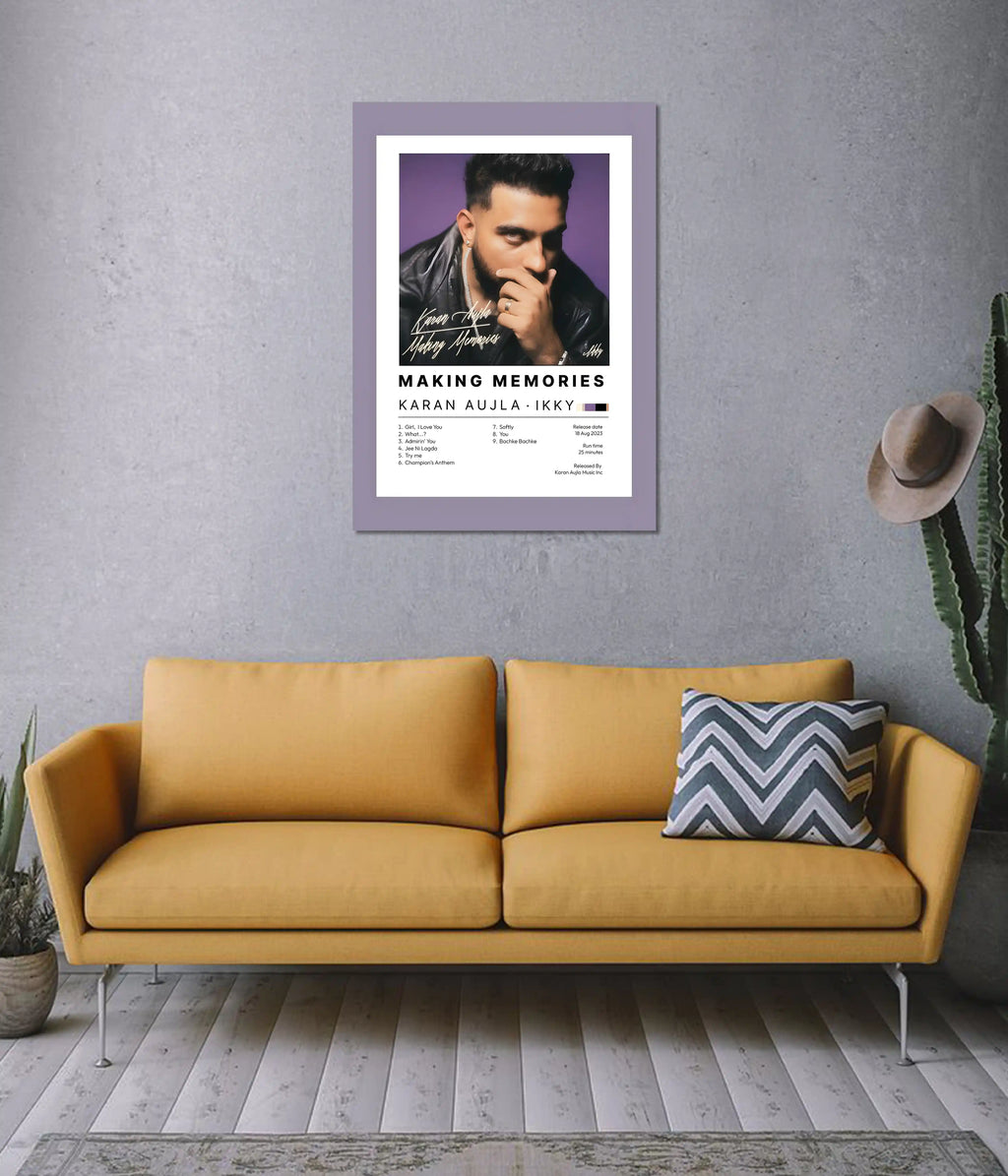 Karan Aujla “Making Memories” Album Cover Poster