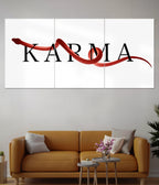 Karma Minimal Split Poster