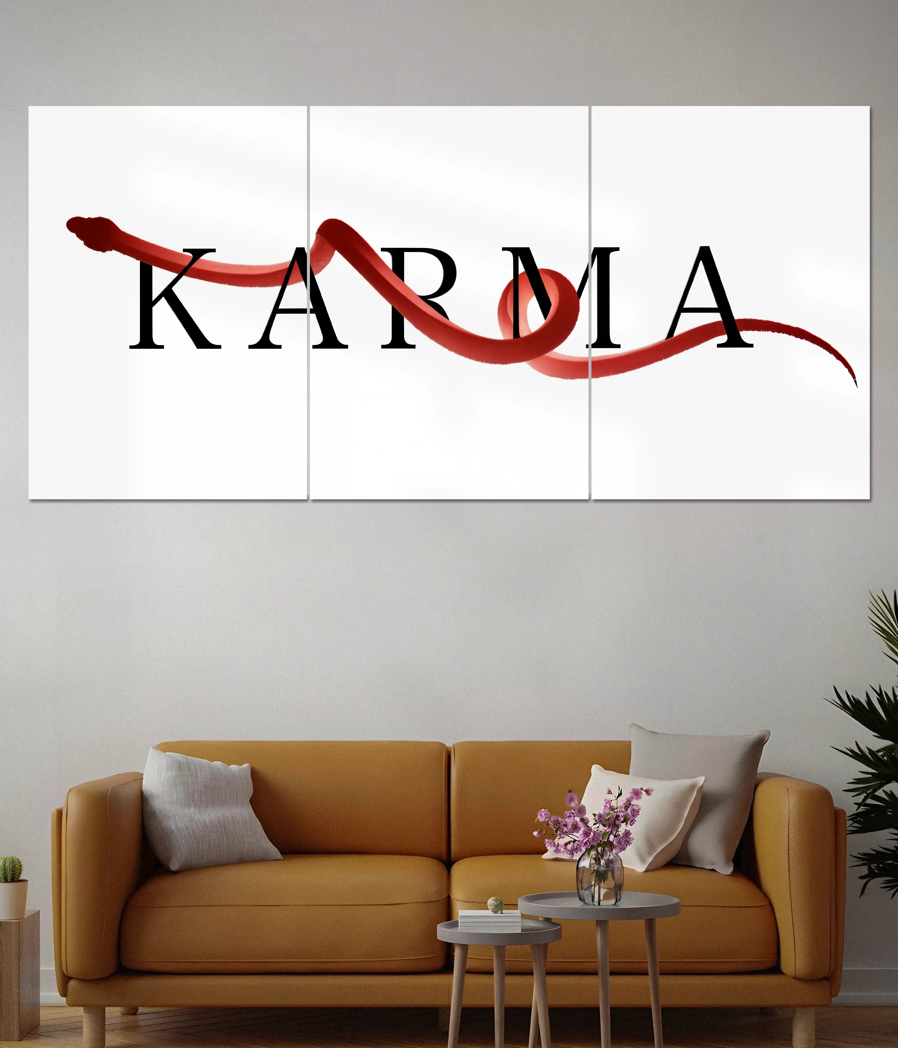 Karma Minimal Split Poster