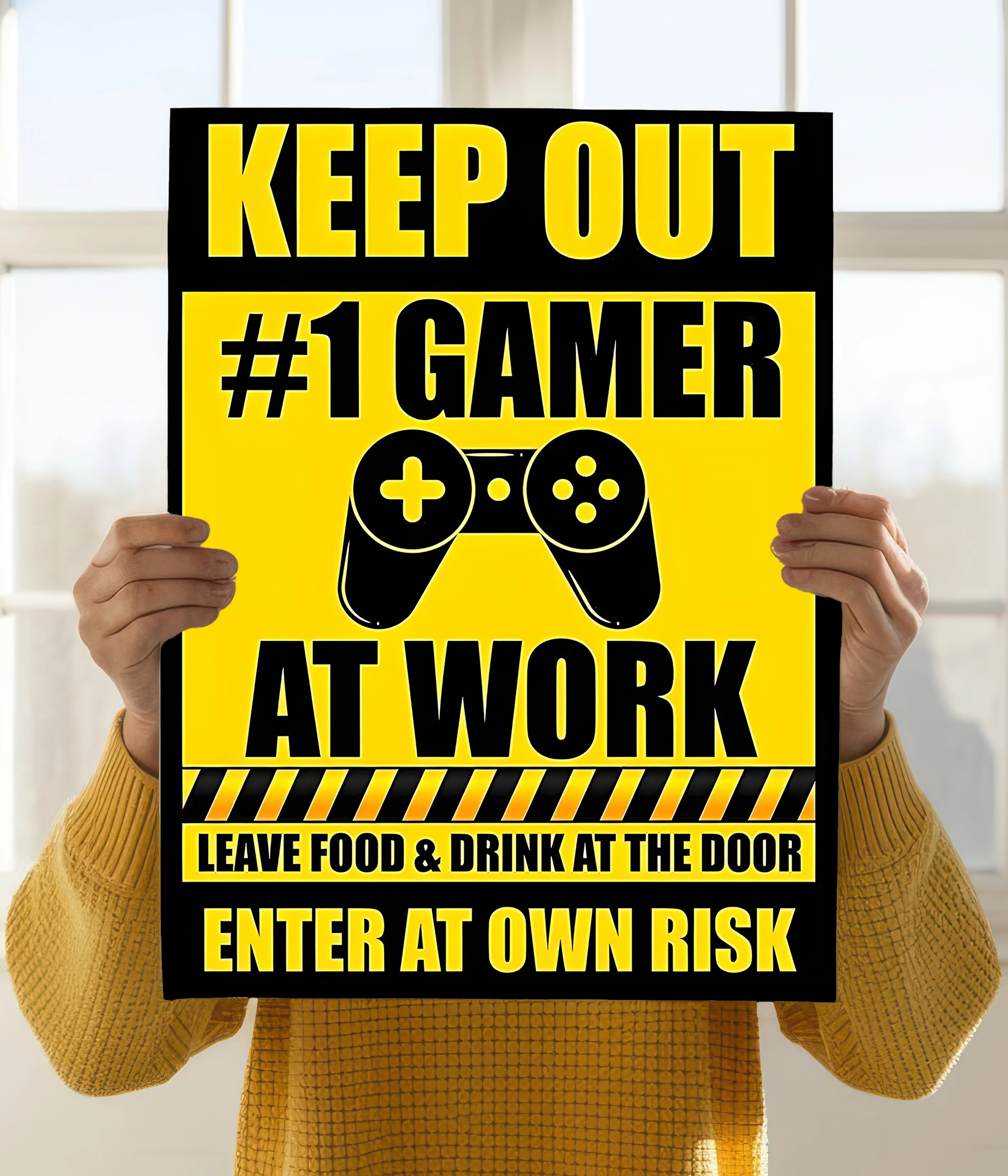 Keep Out #1 Gamer At Work - Gaming Room Poster