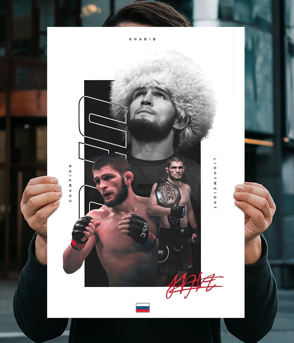 Khabib Nurmagomedov – The Eagle UFC Champion Wall Poster Main Image - Everanta