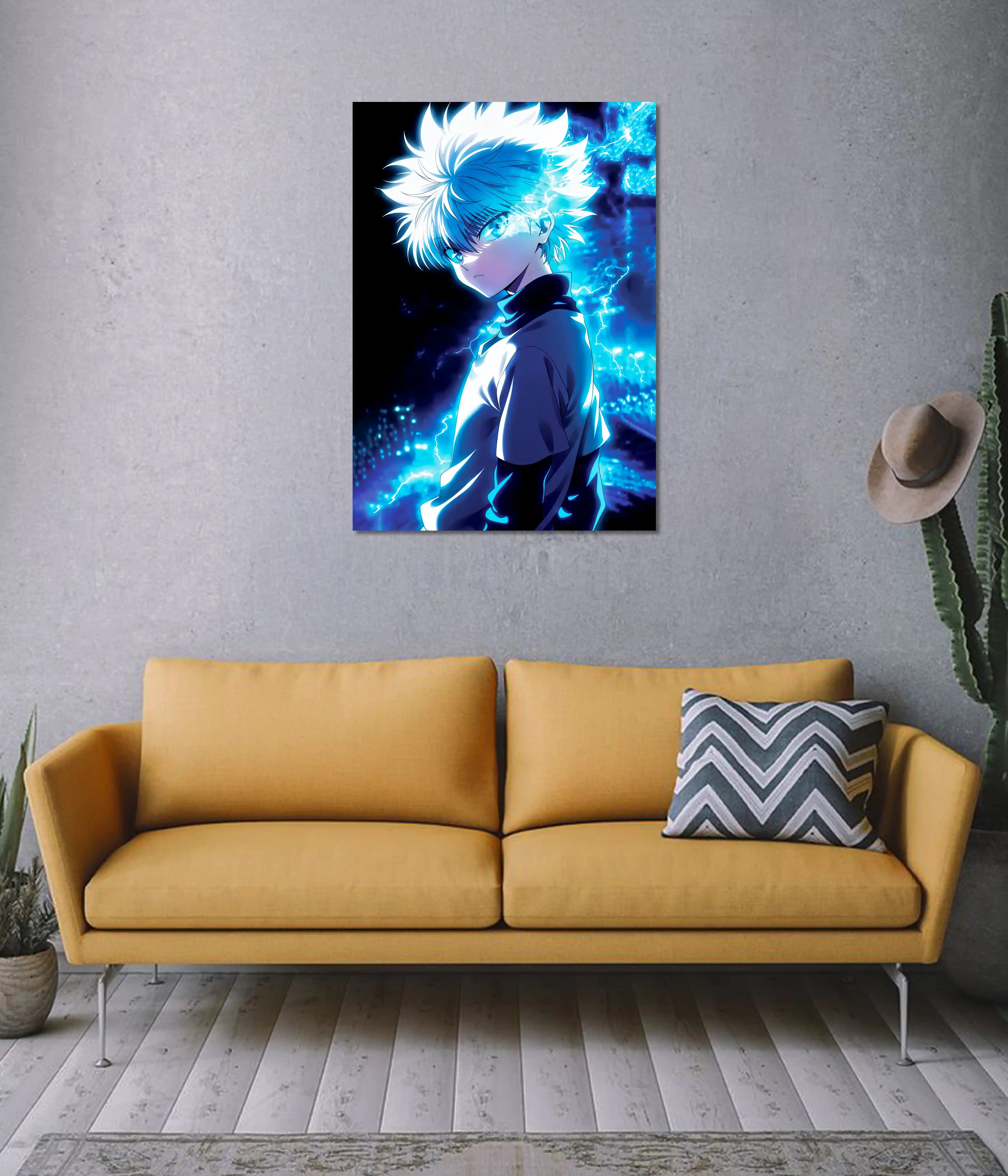 Killua Zoldyck – Electric Aura Anime Wall Poster