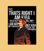 Kira's Iconic Laugh – Death Note Anime Wall Poster