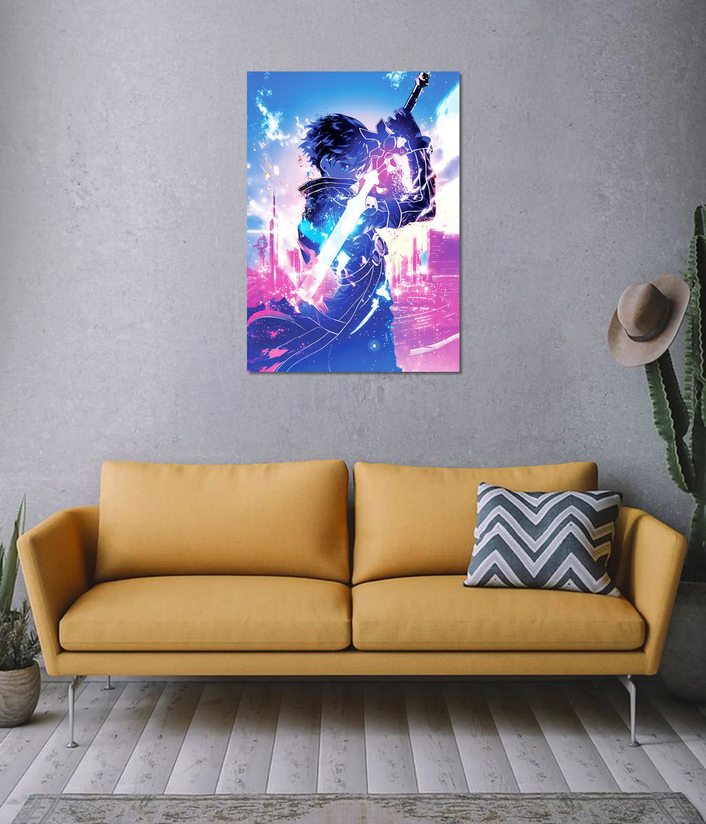 Kirito – Neon Blade Anime Wall Poster