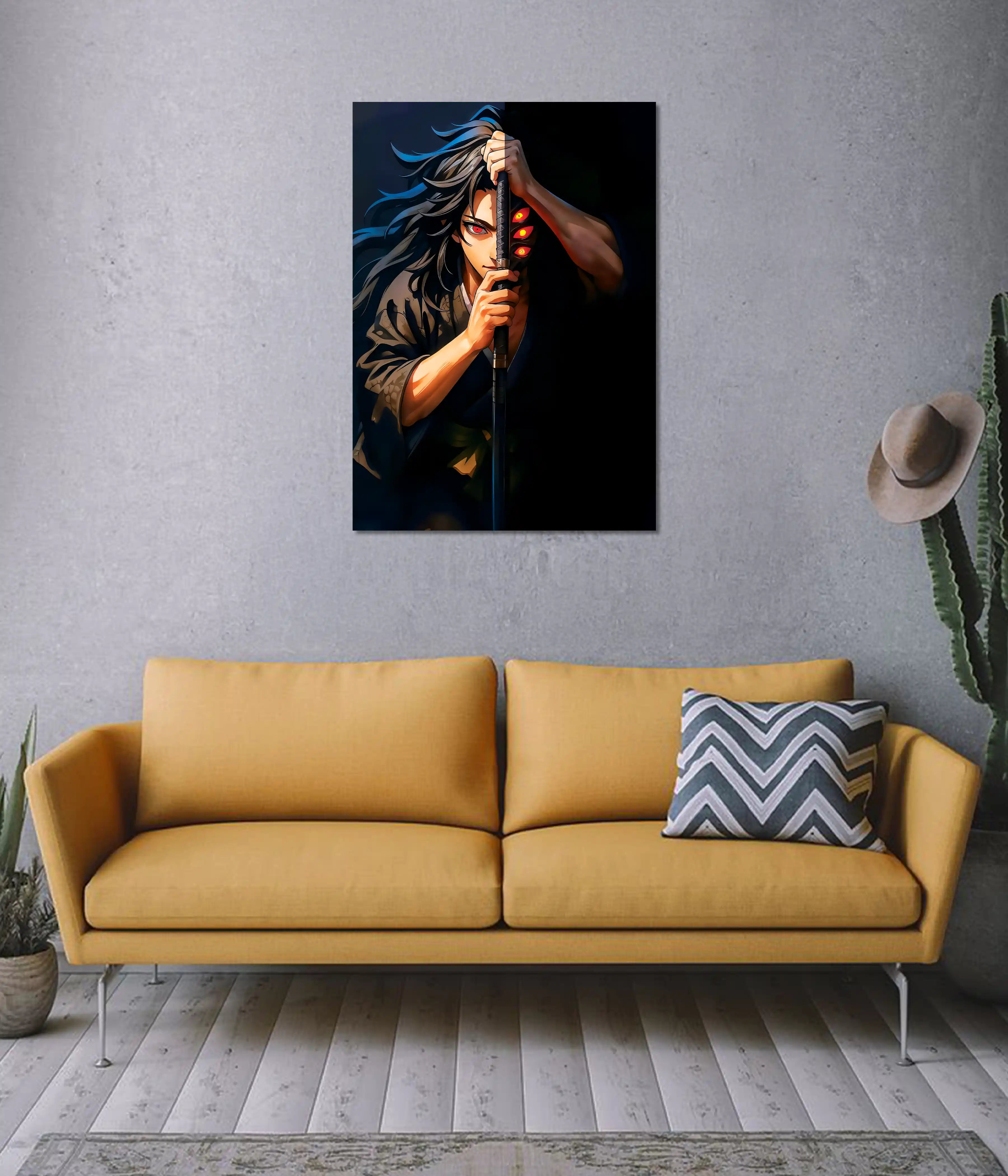 Kokushibo Moon Breathing Demon Slayer Poster