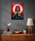 Kokushibo Upper Moon One Darkness Metal Poster