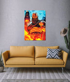 Kratos Fire God Poster – God of War