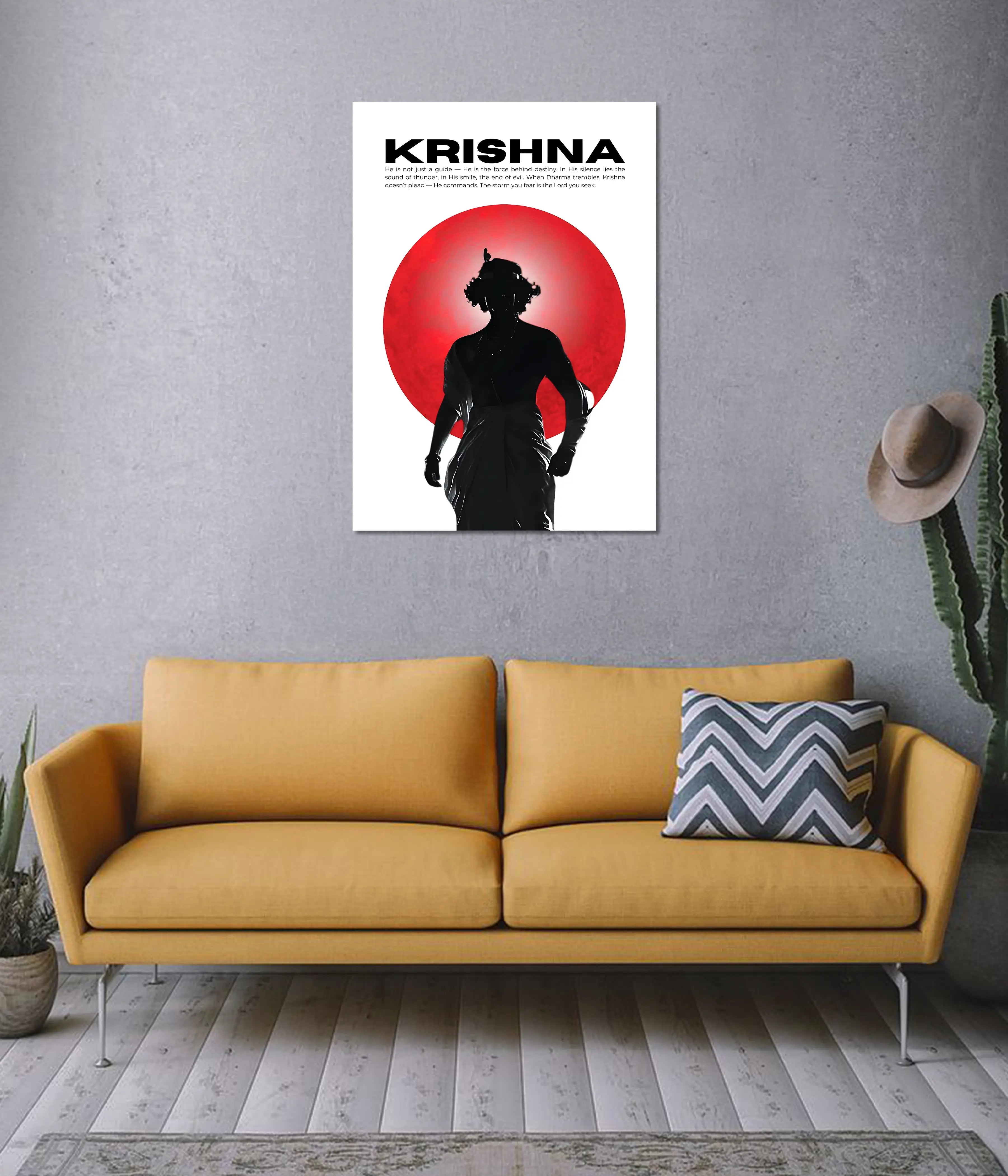 Krishna – The Divine Commander Wall Poster