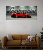Lamborghini Huracán – Red Beast Split Wall Poster