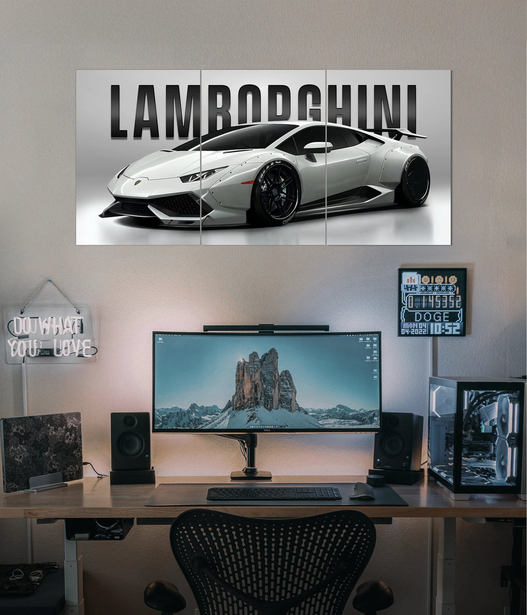 Lamborghini Huracán Split Wall Poster Main Image - Everanta