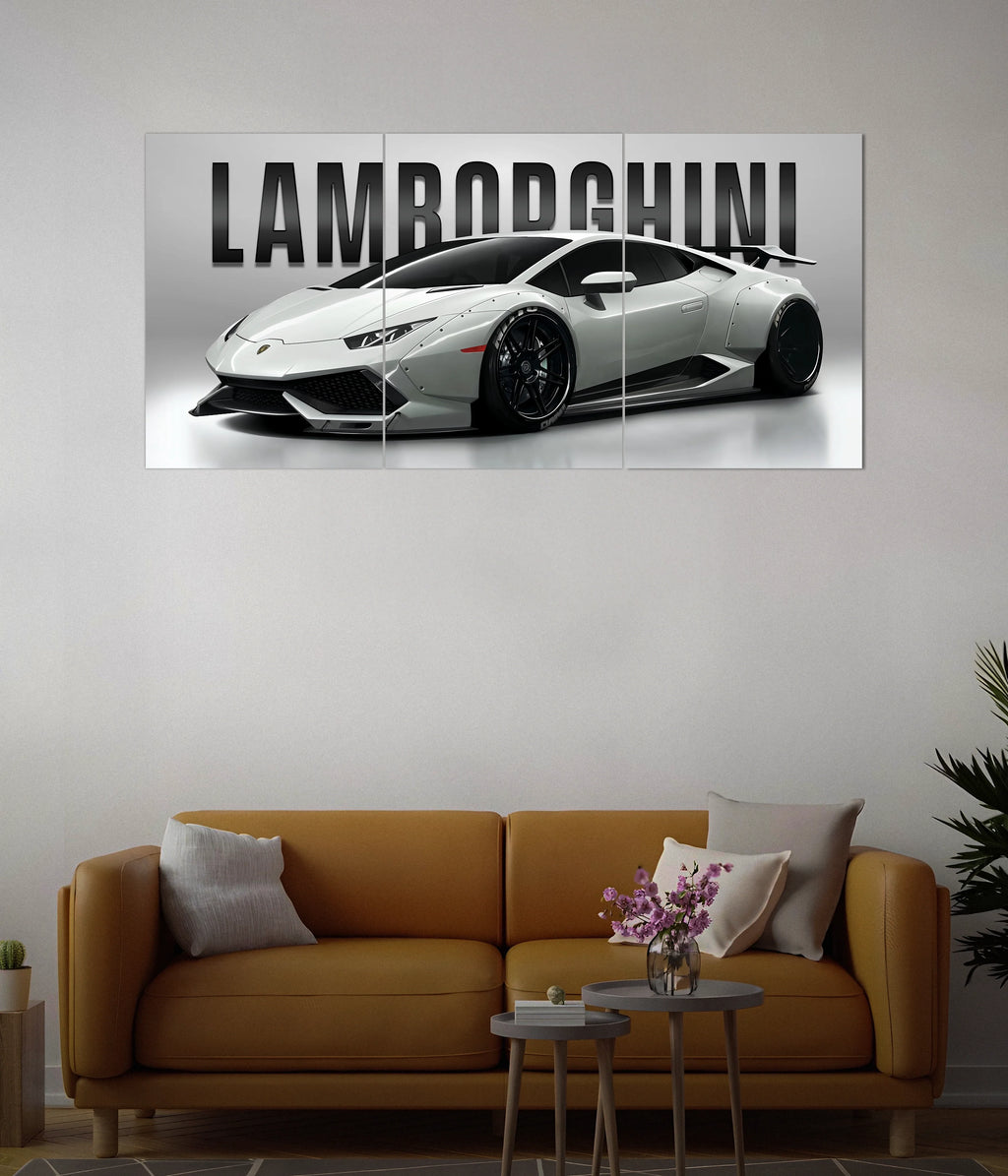 Lamborghini Huracán Split Wall Poster