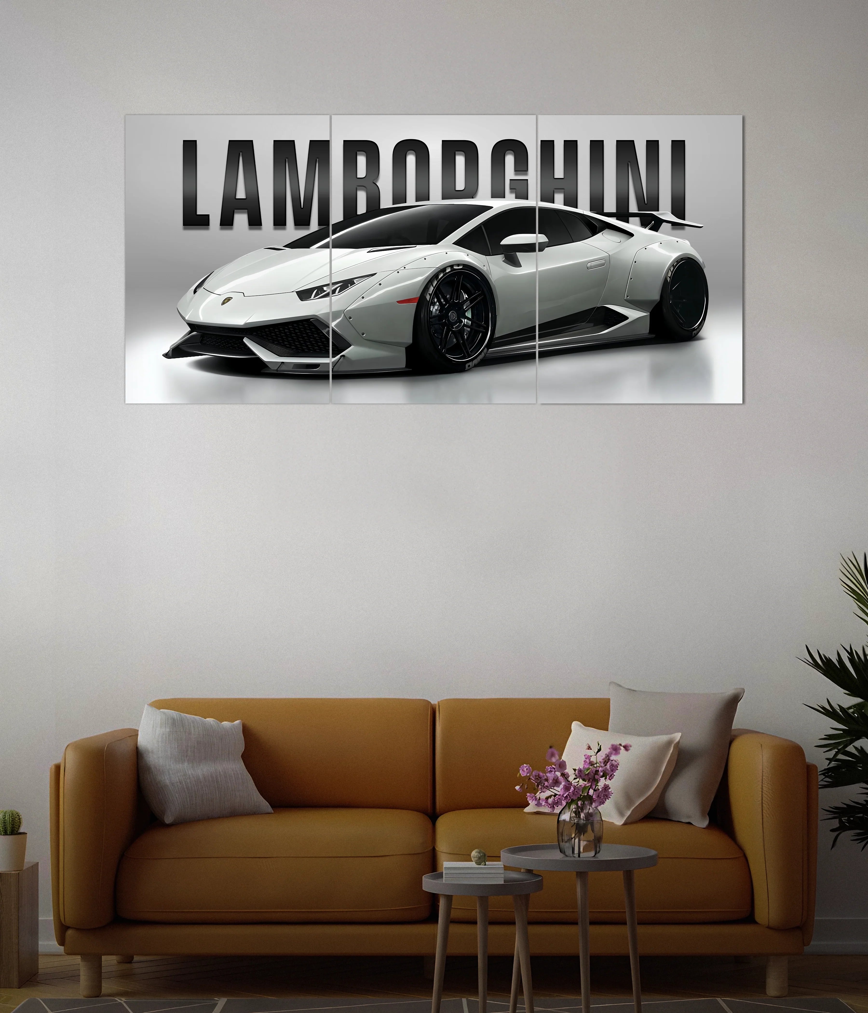 Lamborghini Huracán Split Wall Poster