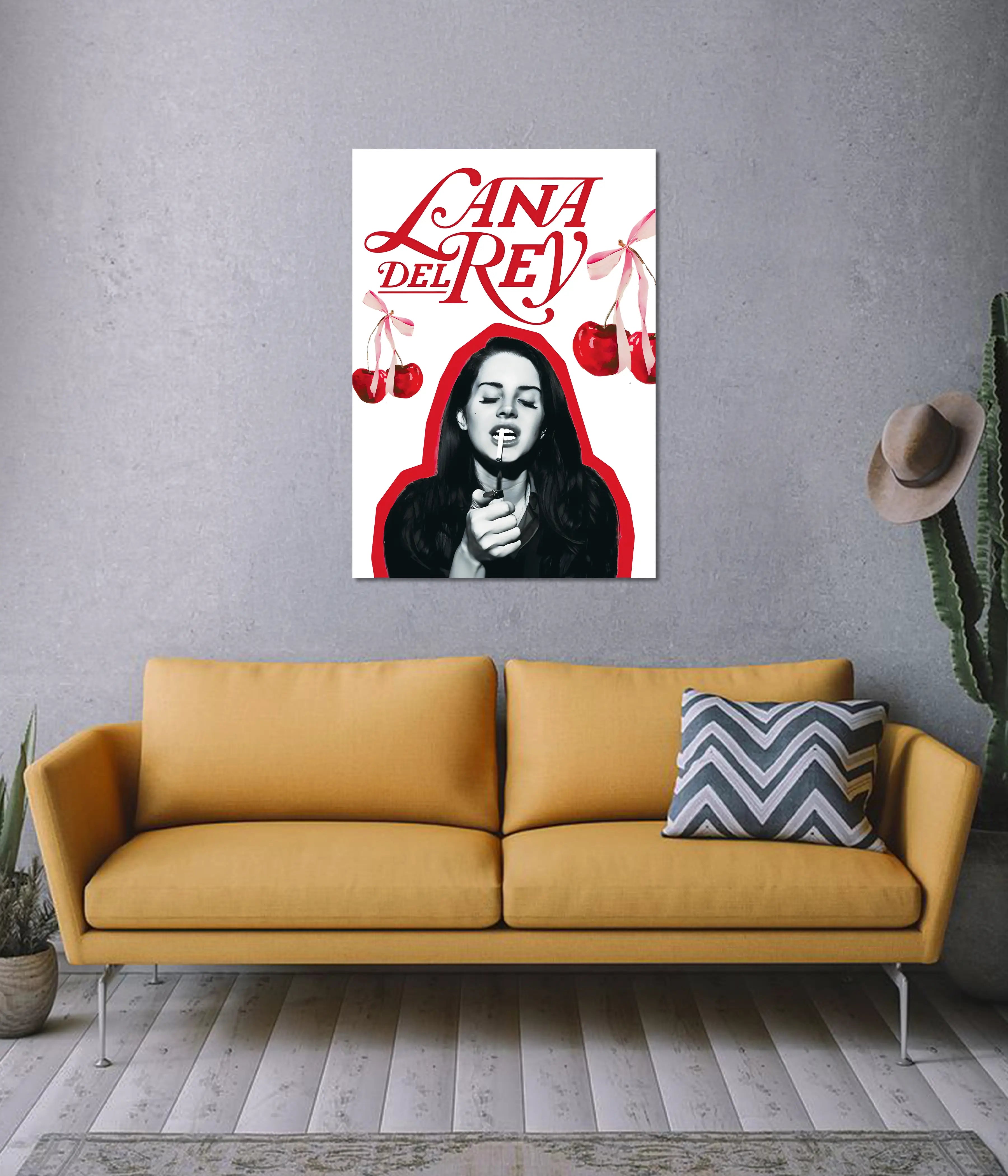 Lana Del Rey Cherry Wall Poster