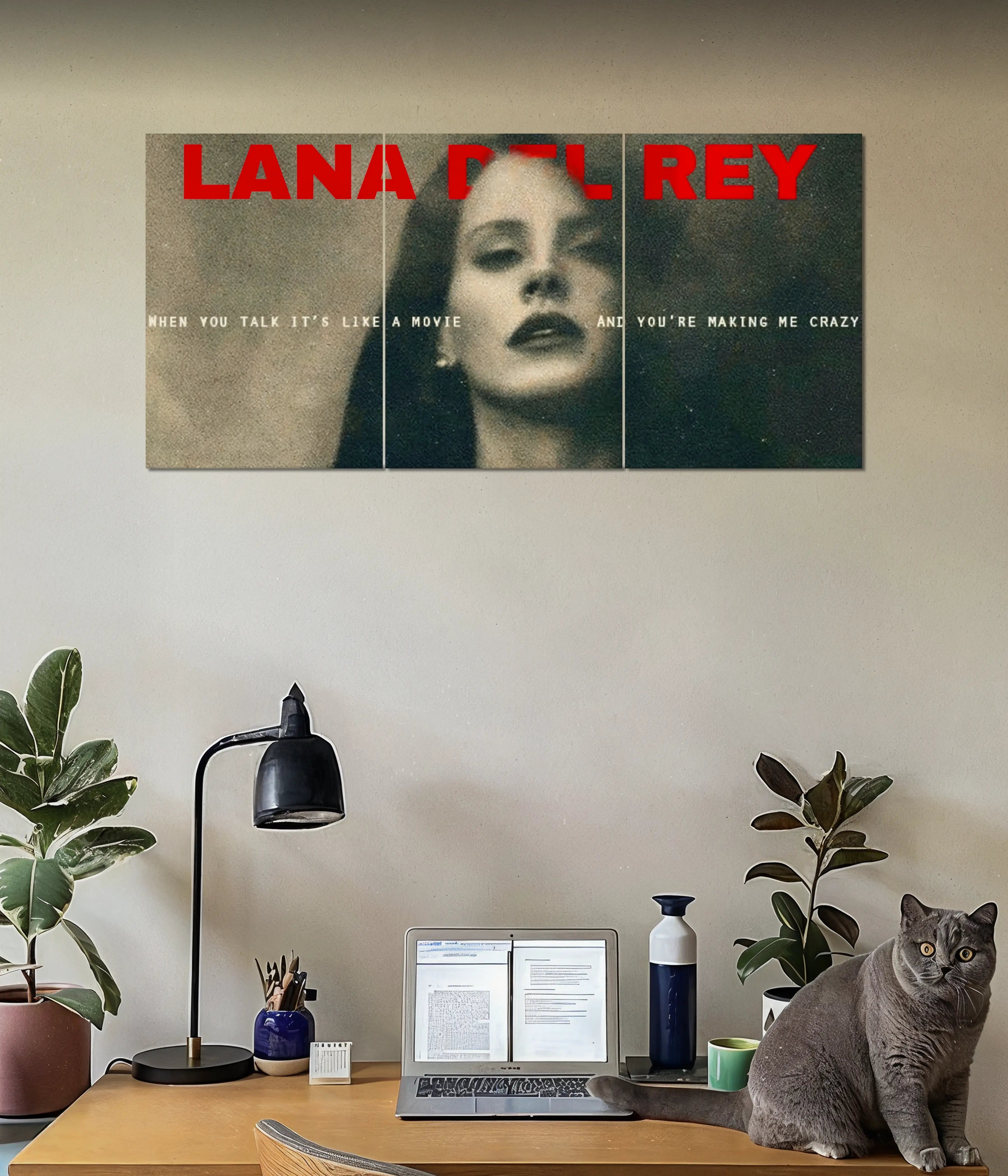 Lana Del Rey Vintage Split Poster