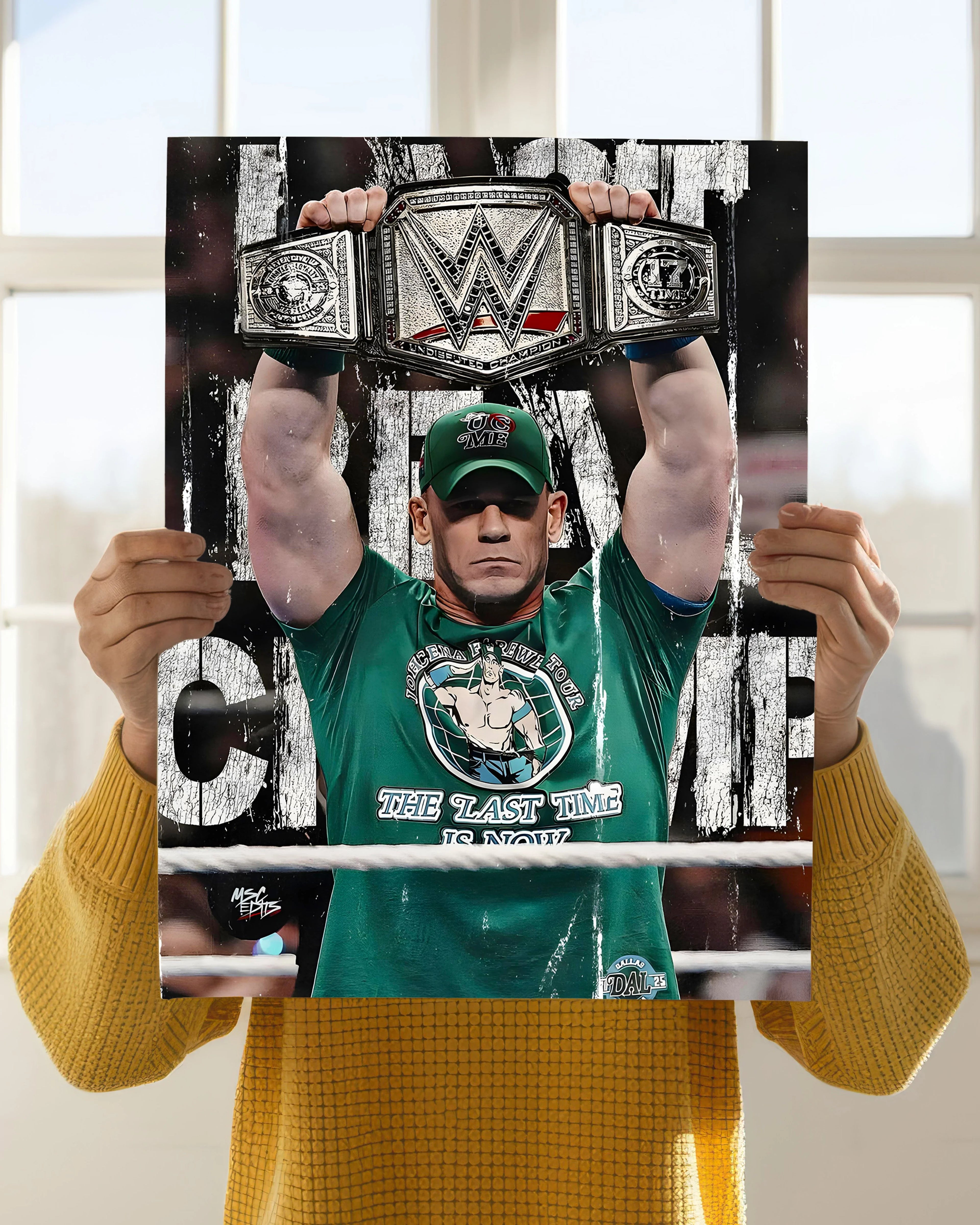 Last Real Champ – John Cena WWE Poster