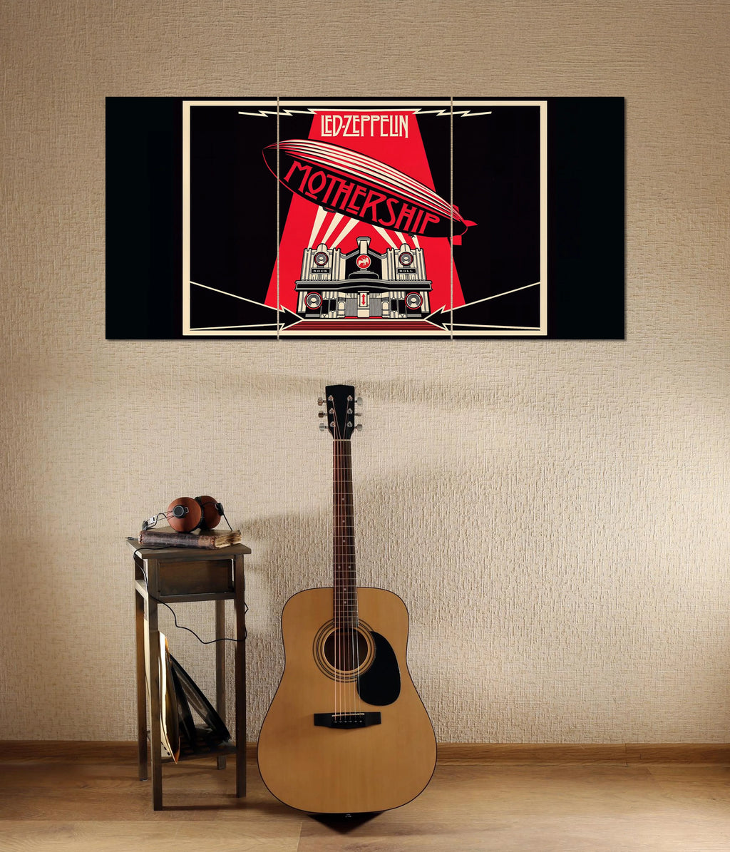 Led Zeppelin Mothership – Classic Rock Split Wall Poster Main Image - Everanta
