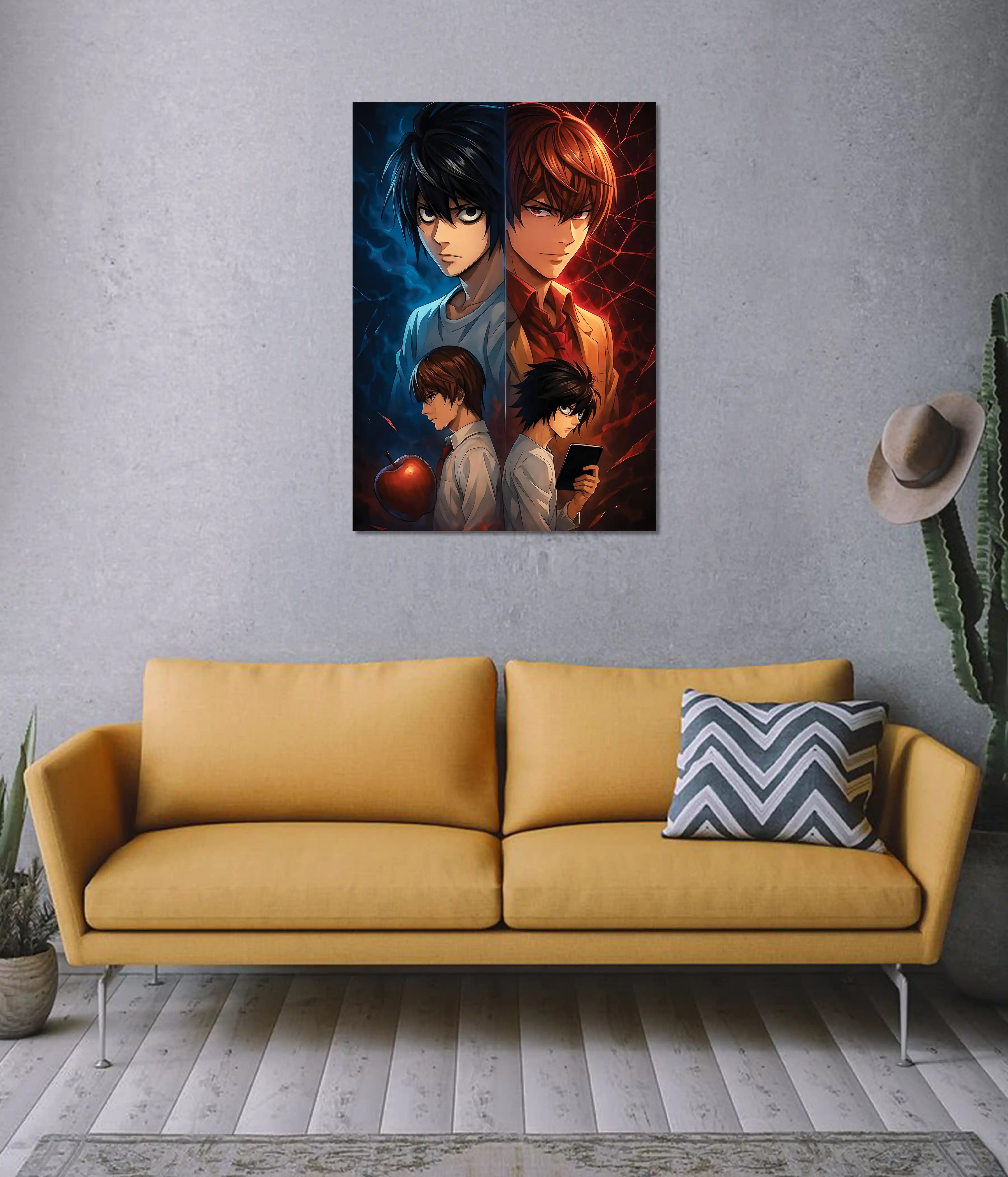 Light vs L – Battle of Justice Death Note Poster