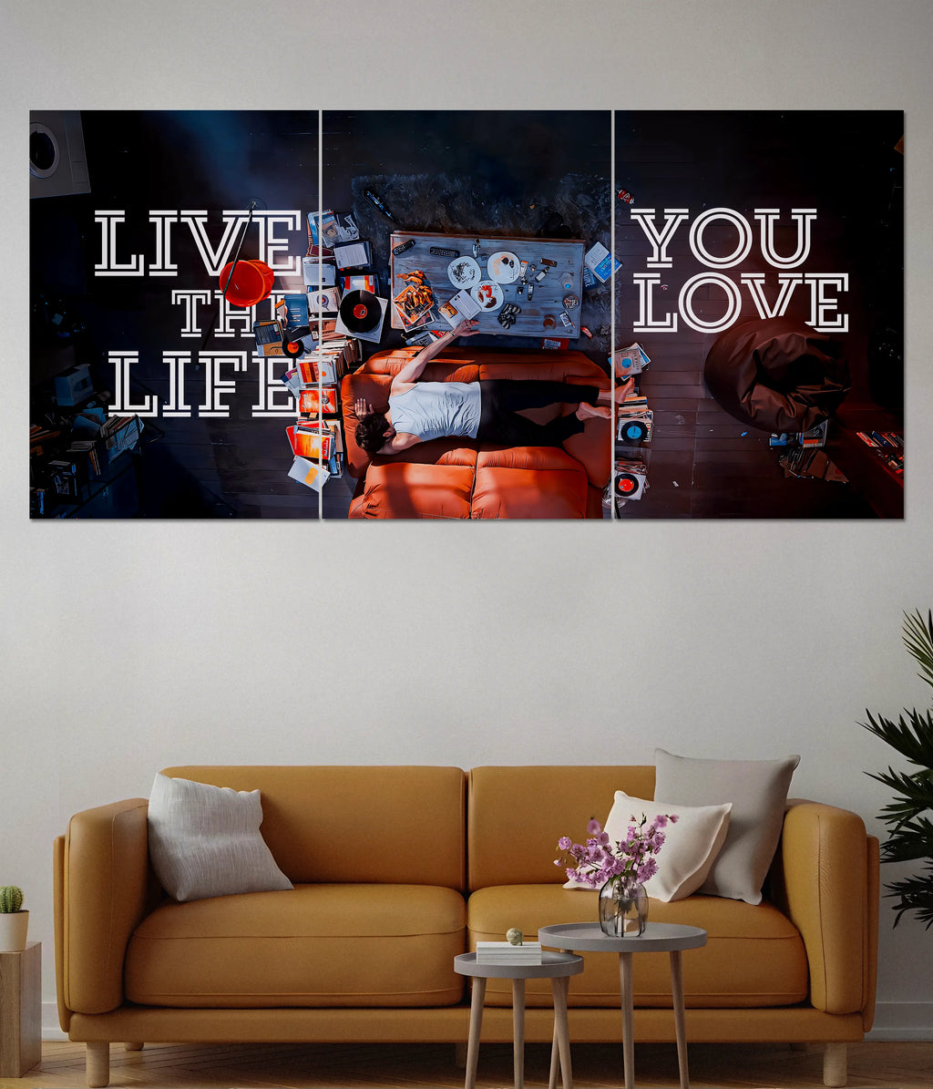 Live the Life You Love – Split Wall Poster