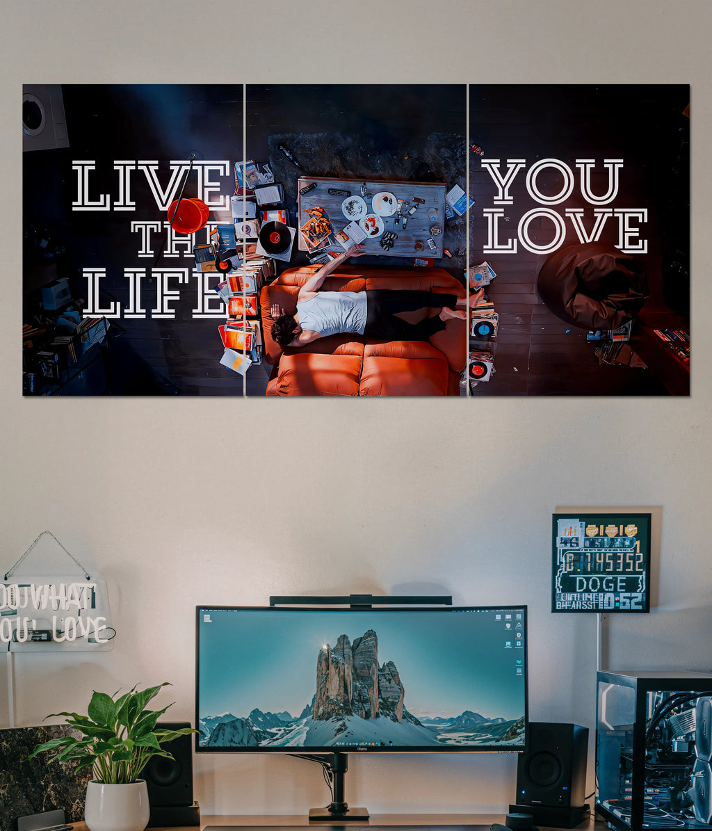 Live the Life You Love – Split Wall Poster Main Image - Everanta