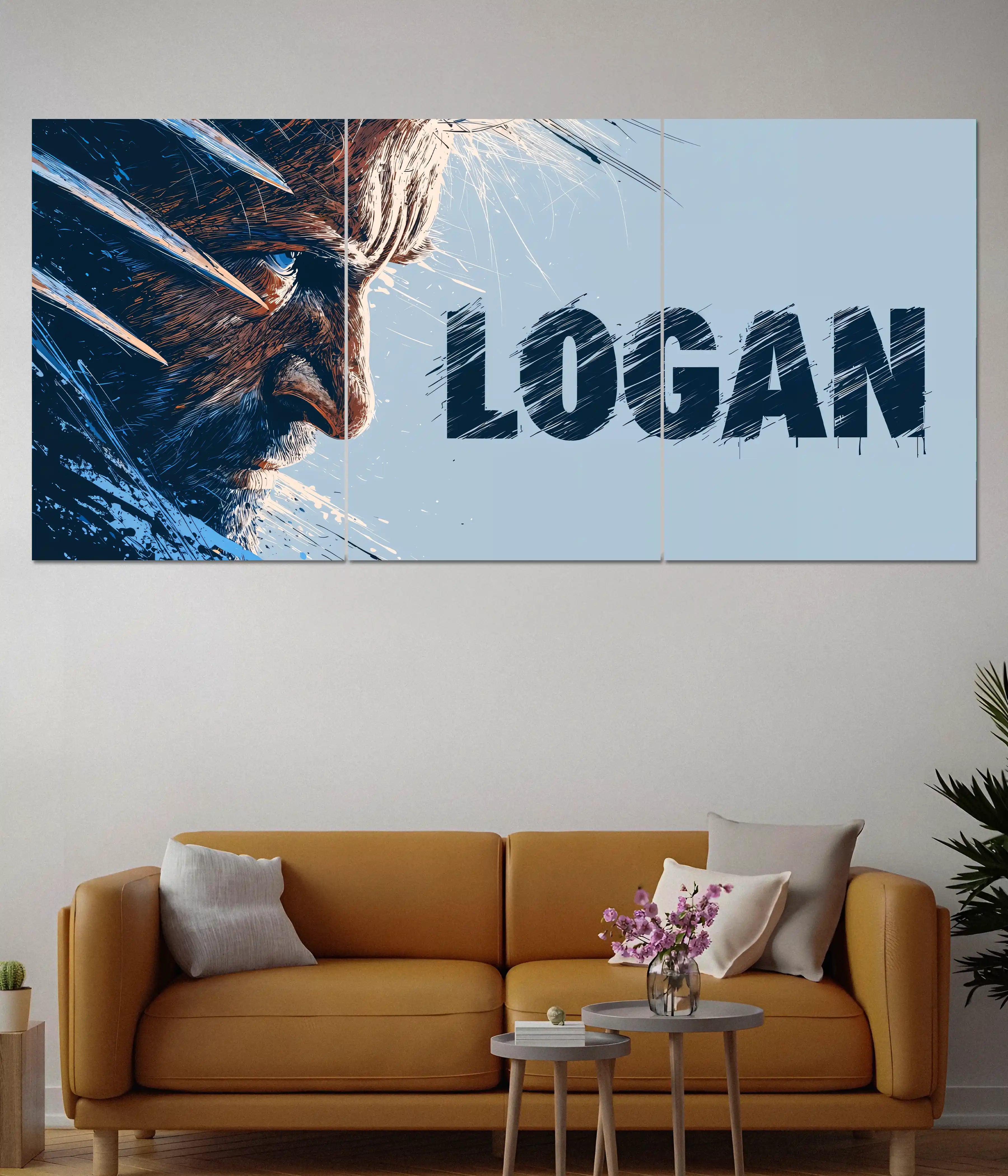 Logan Wolverine Split Poster – Marvel Superhero
