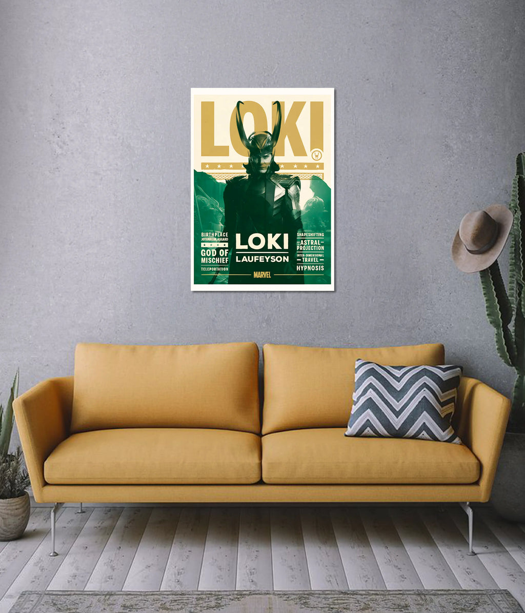 Loki Laufeyson – God of Mischief Marvel Wall Poster