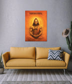 Lord Hanuman Meditation Poster