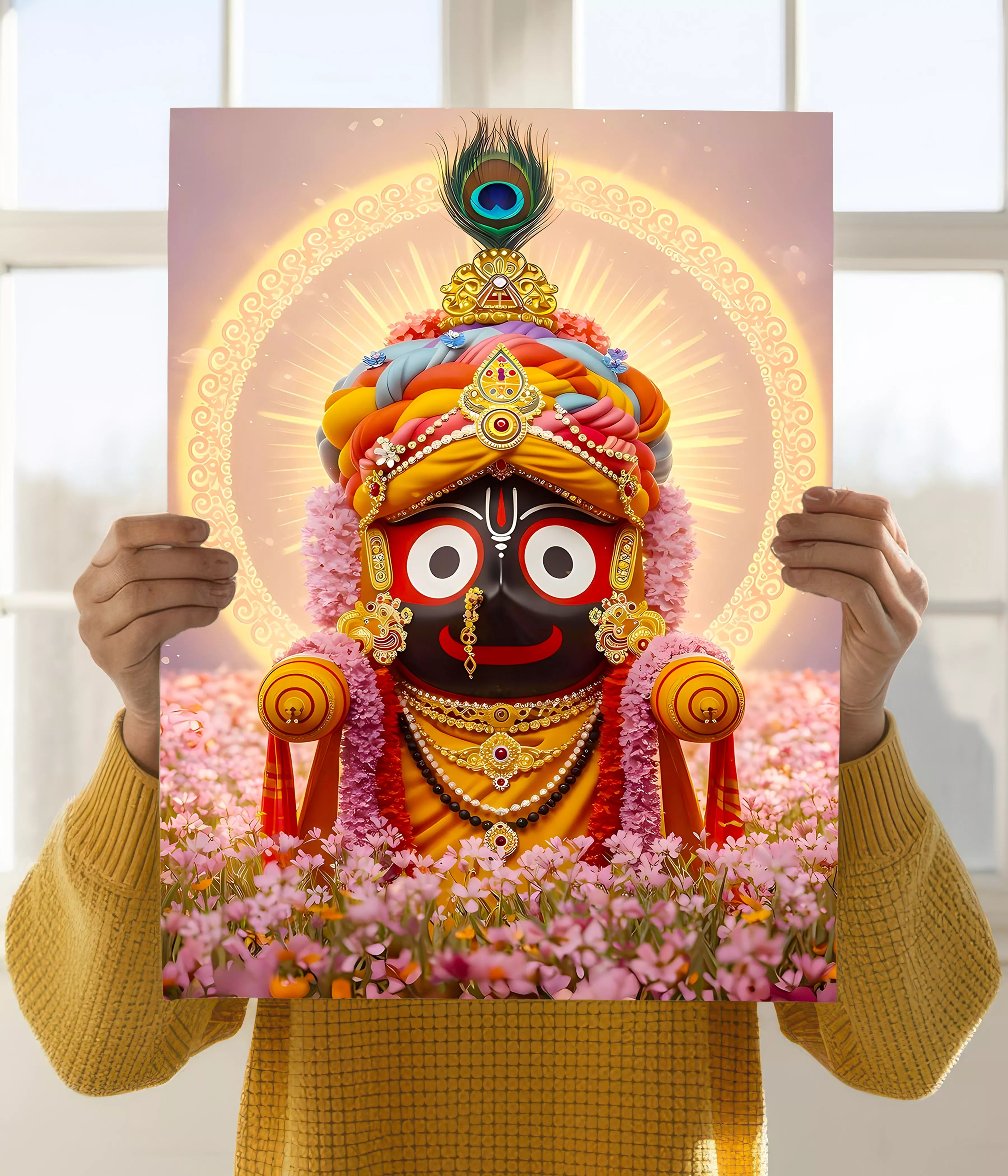 Lord Jagannath Devotional Wall Poster