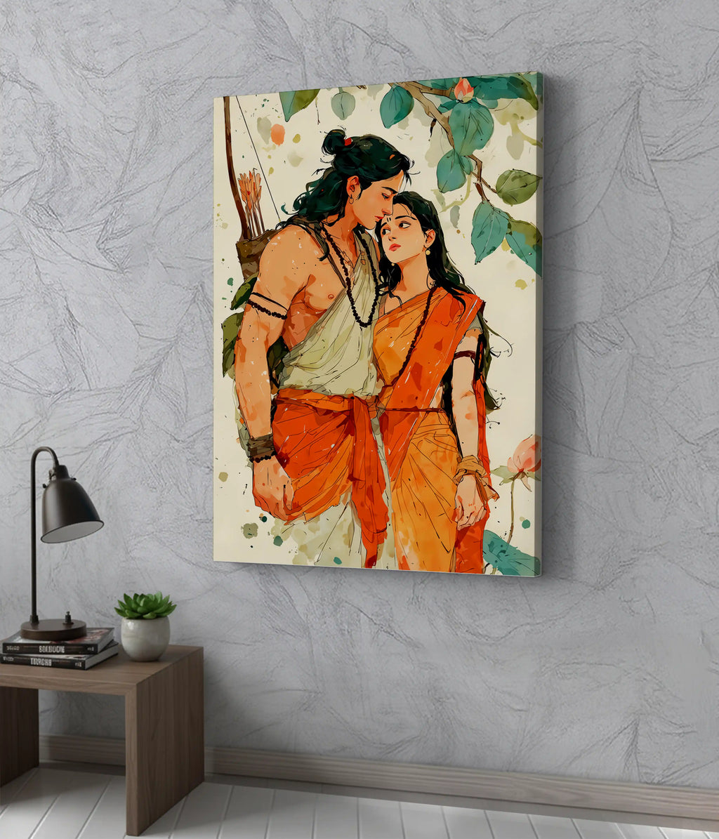 Lord Ram & Sita – Divine Love Canvas Print