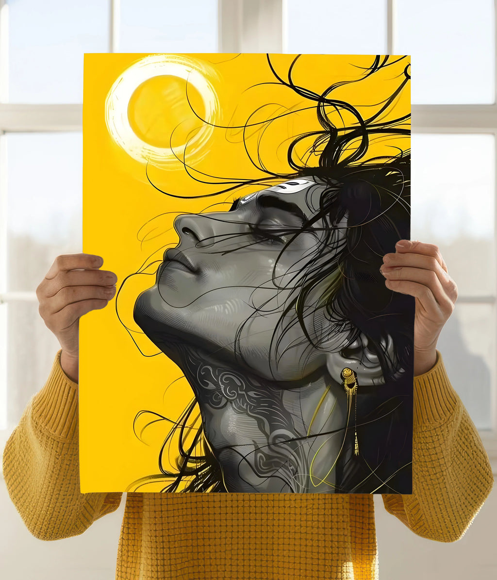 Lord Shiva Modern Spiritual Wall Poster