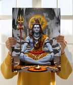 Lord Shiva in Himalayas – Devotional Poster