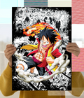 Luffy Gear 2 Action Poster - One Piece Anime Main Image - Everanta
