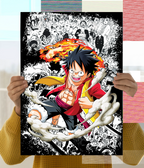 Luffy Gear 2 Action Poster - One Piece Anime Main Image - Everanta