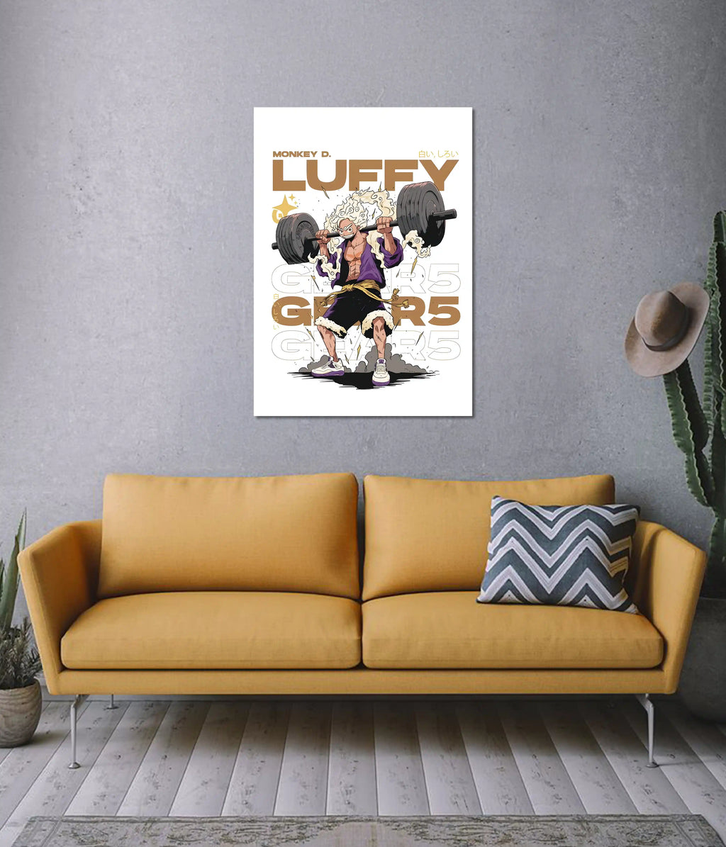 Luffy Gear 5 Workout Poster