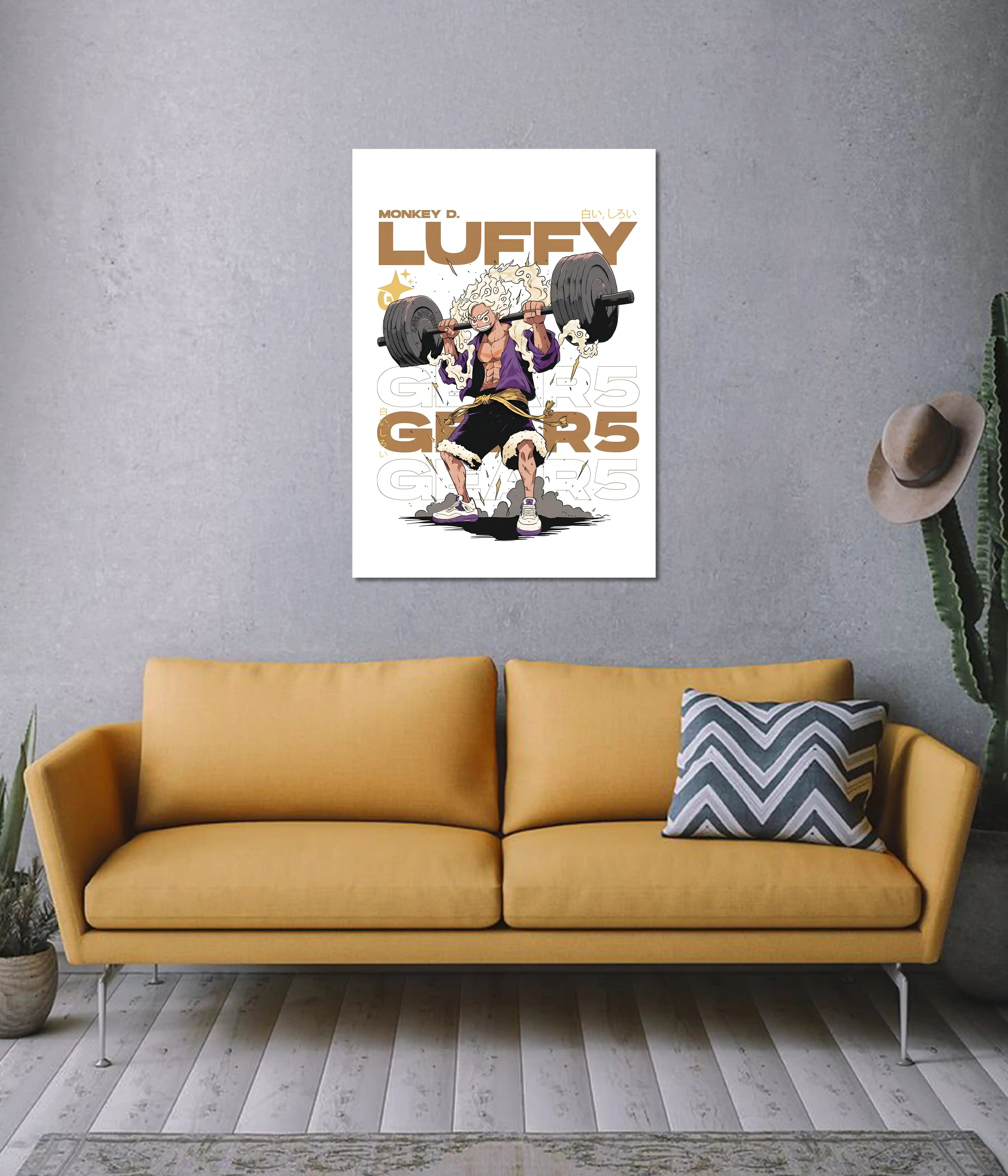 Luffy Gear 5 Workout Poster