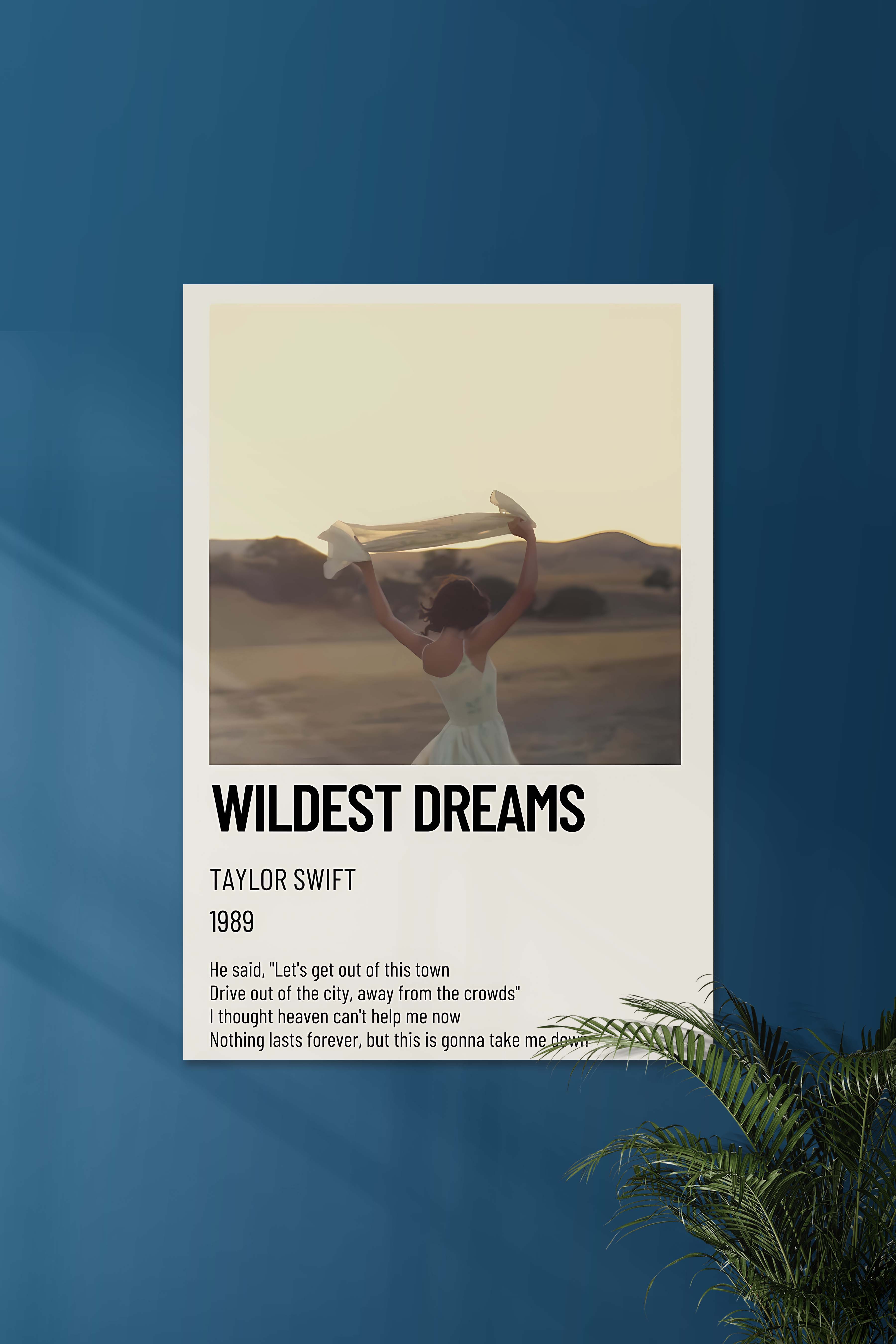 Wildest Dreams x Taylor Swift | Music Card | Music Artist Poster