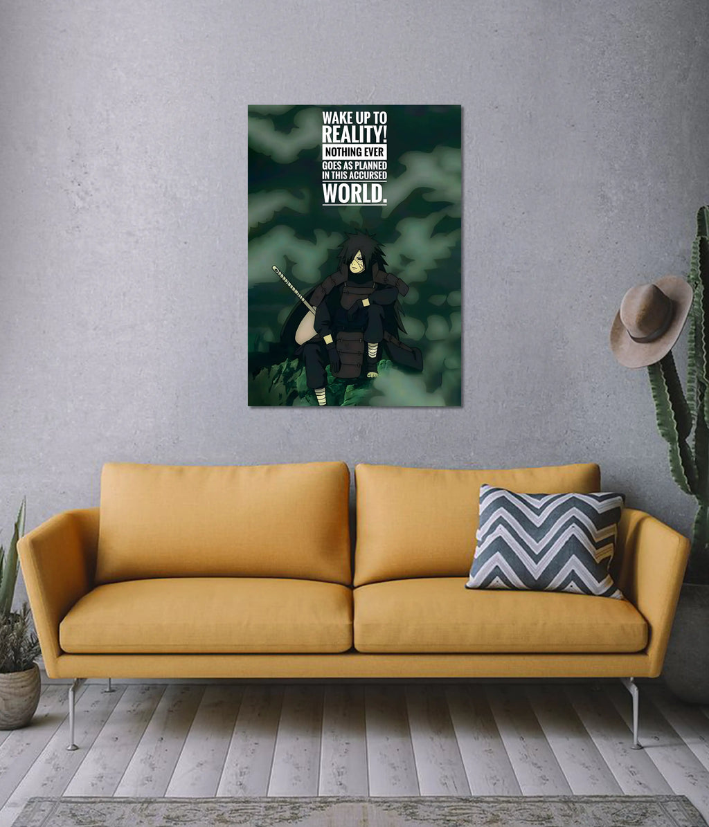 Madara Uchiha “Wake Up to Reality” Naruto Poster