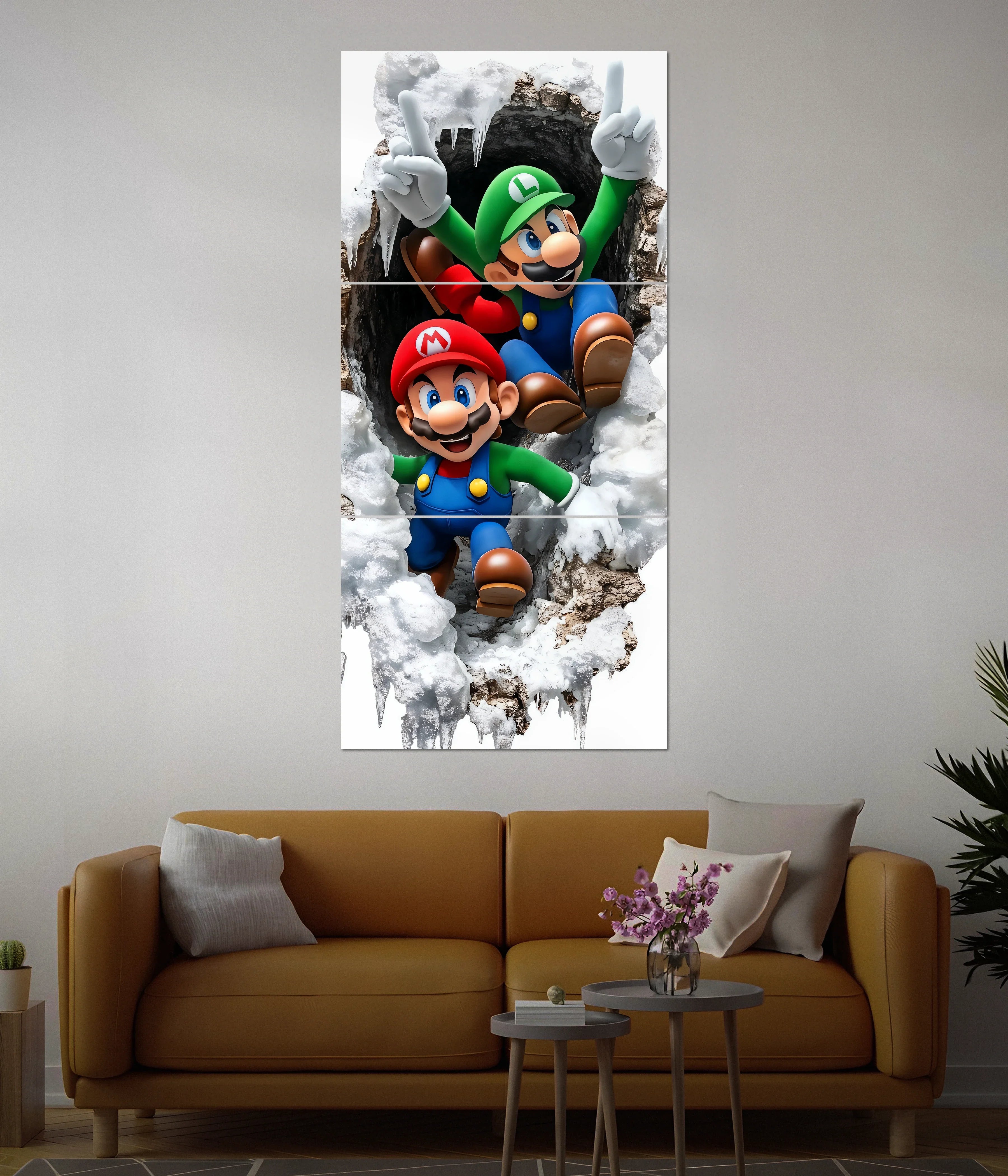 Mario Bros. Adventure – Gaming Split Wall Poster