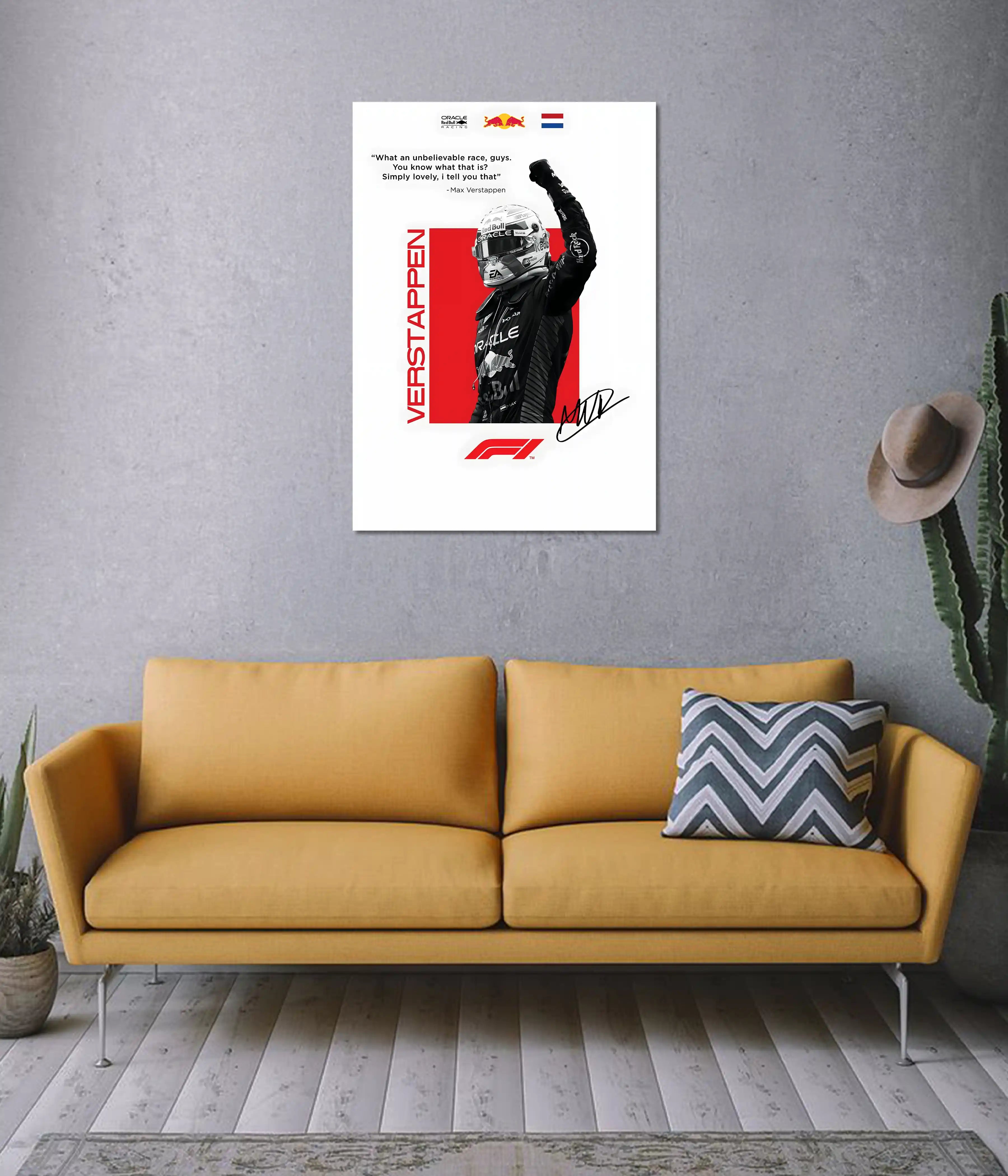 Max Verstappen – F1 Champion Wall Poster
