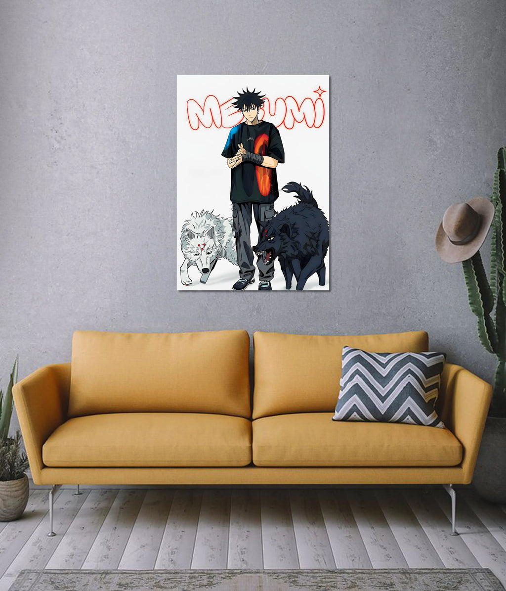Megumi Fushiguro's Divine Dogs Poster