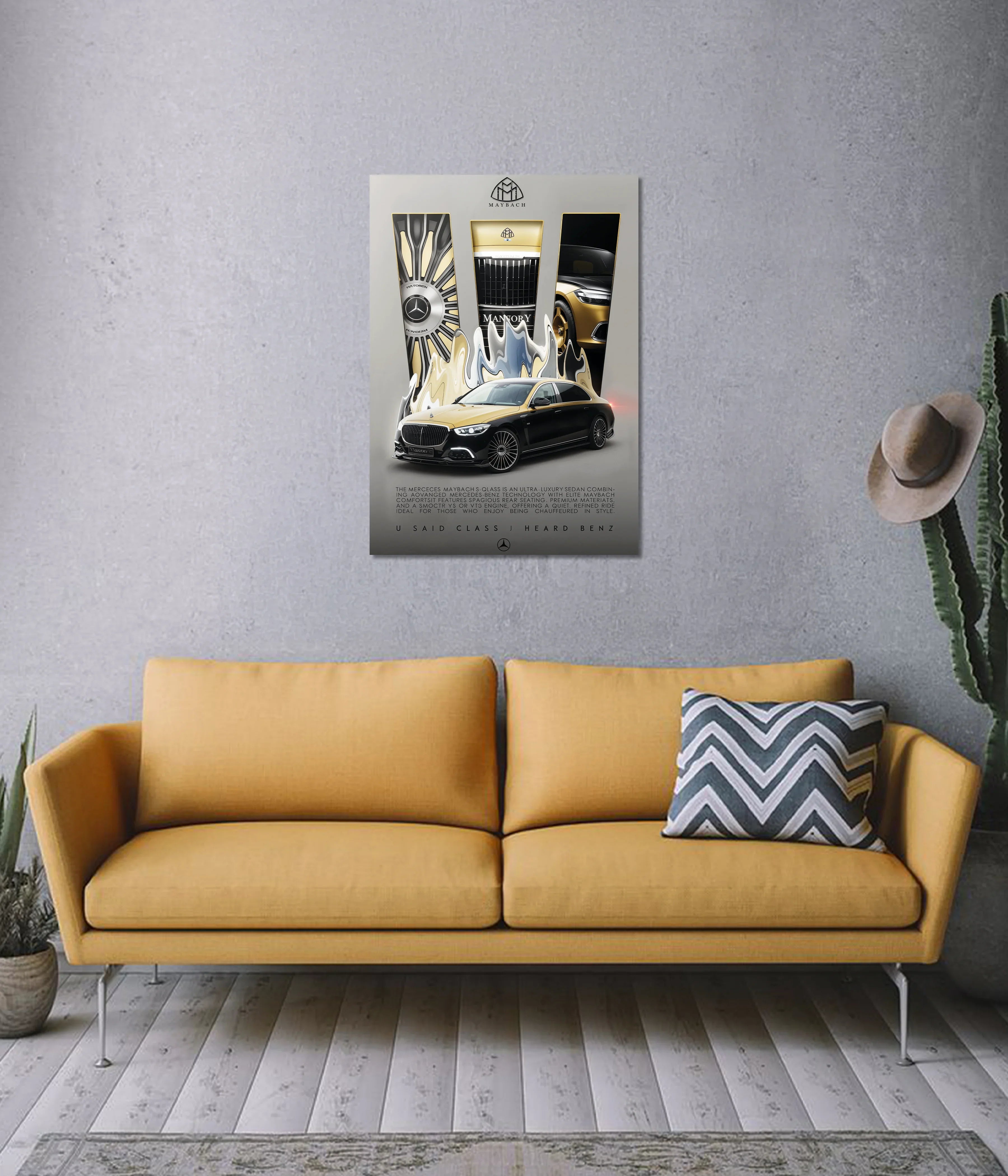 Mercedes-Benz Maybach Luxury Edition – Premium Car Wall Poster