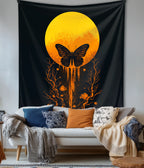Metamorphosis Moon – Butterfly Wall Tapestry