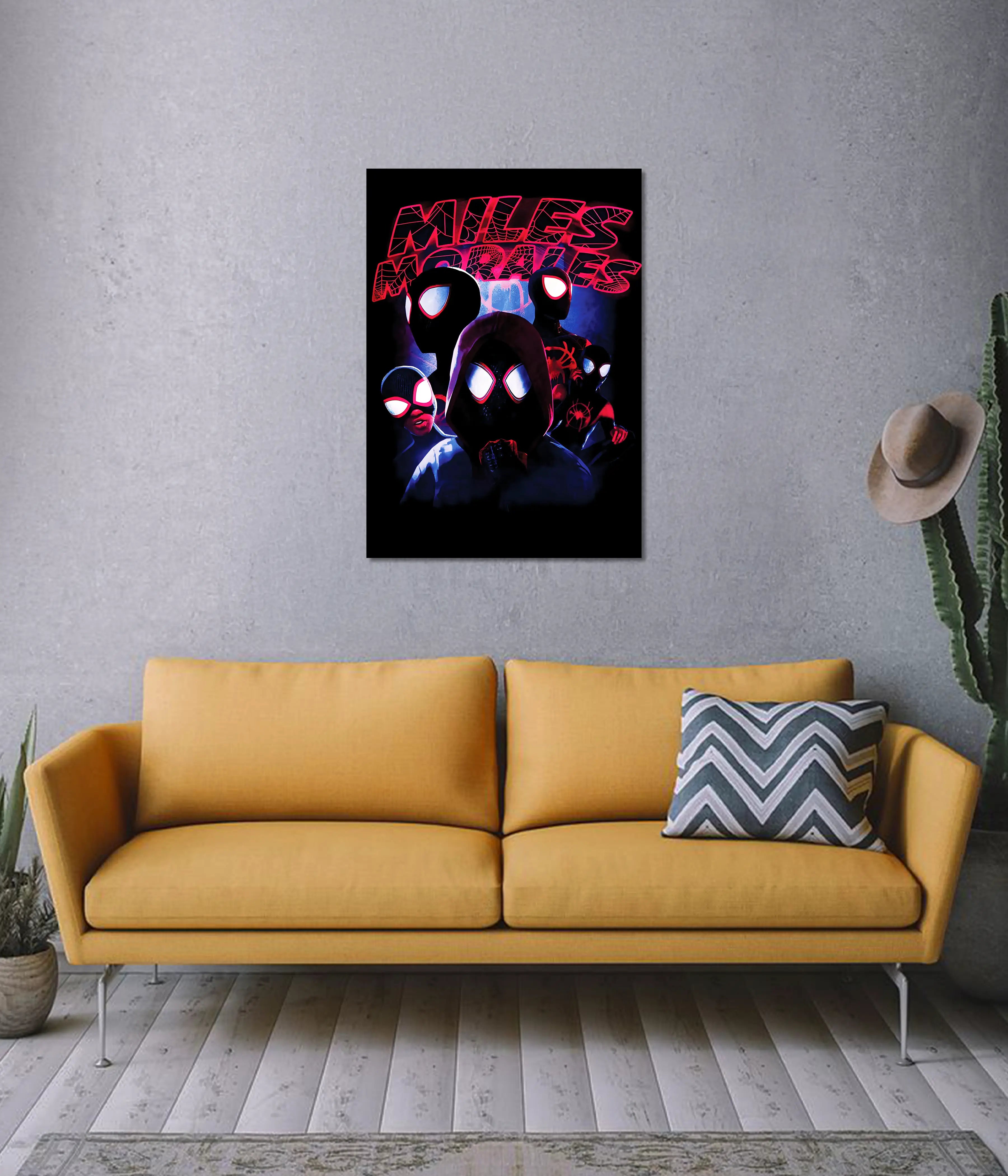 Miles Morales Multiverse Poster – Spider-Verse Superhero Wall Art