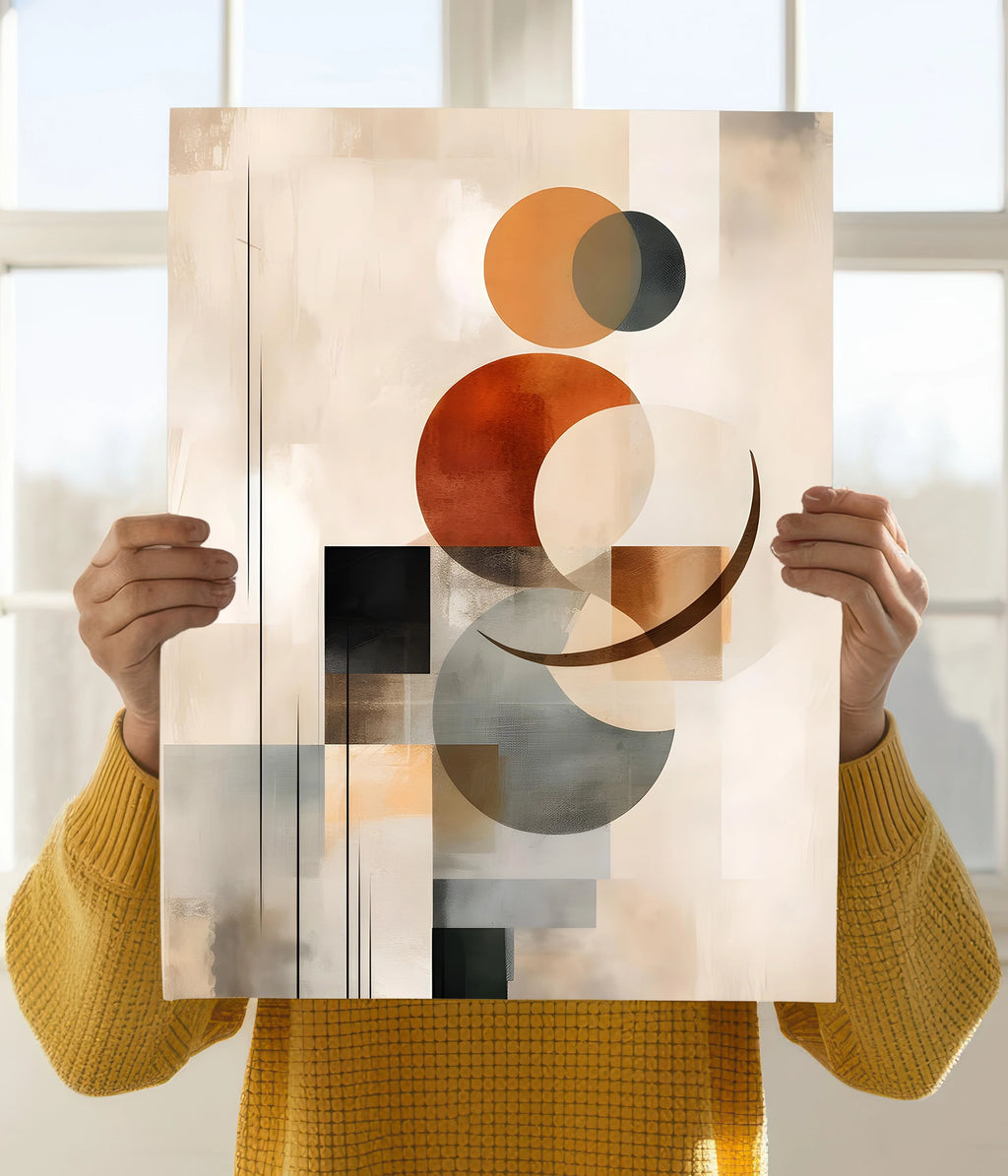 Minimalist Beige Tone Abstract Poster