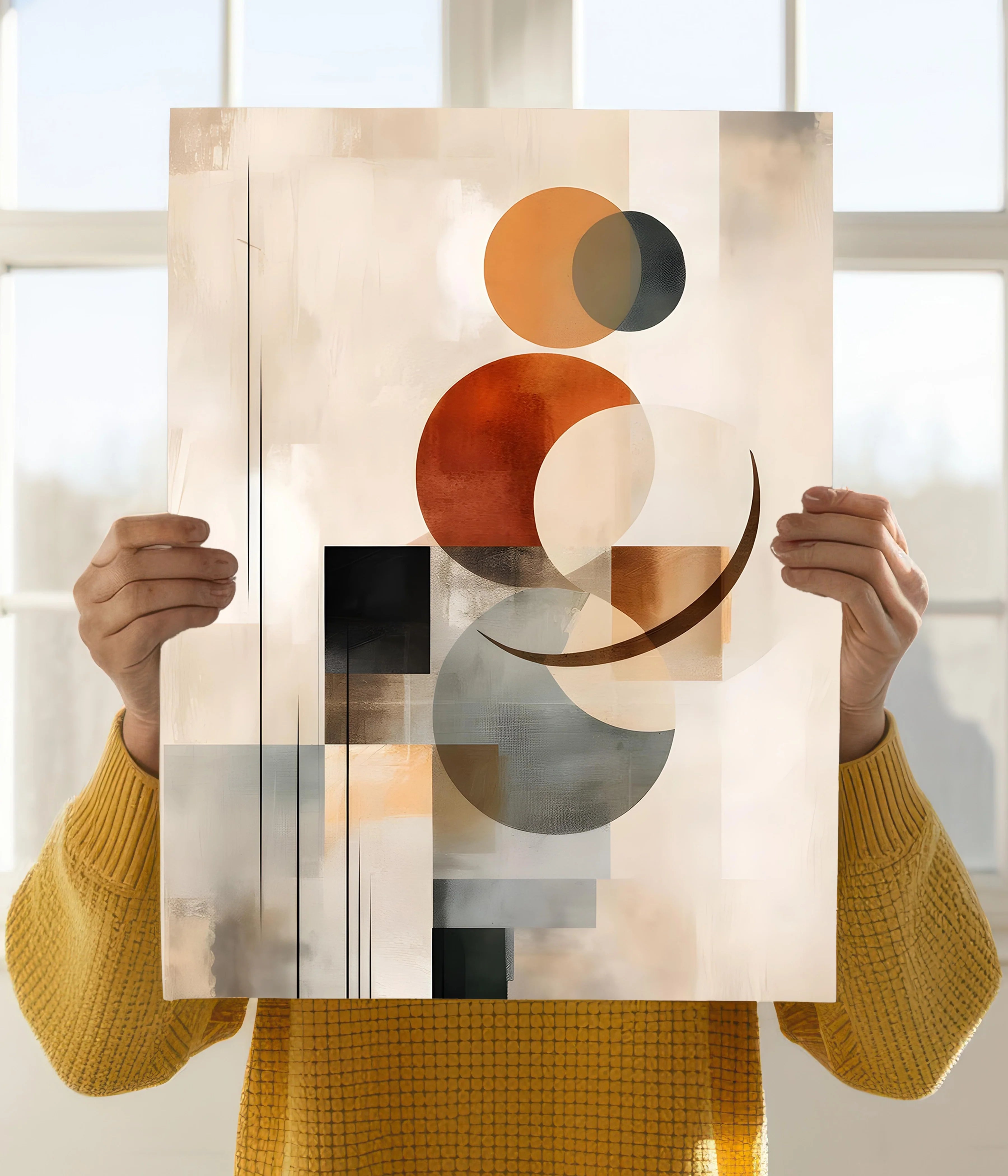 Minimalist Beige Tone Abstract Poster