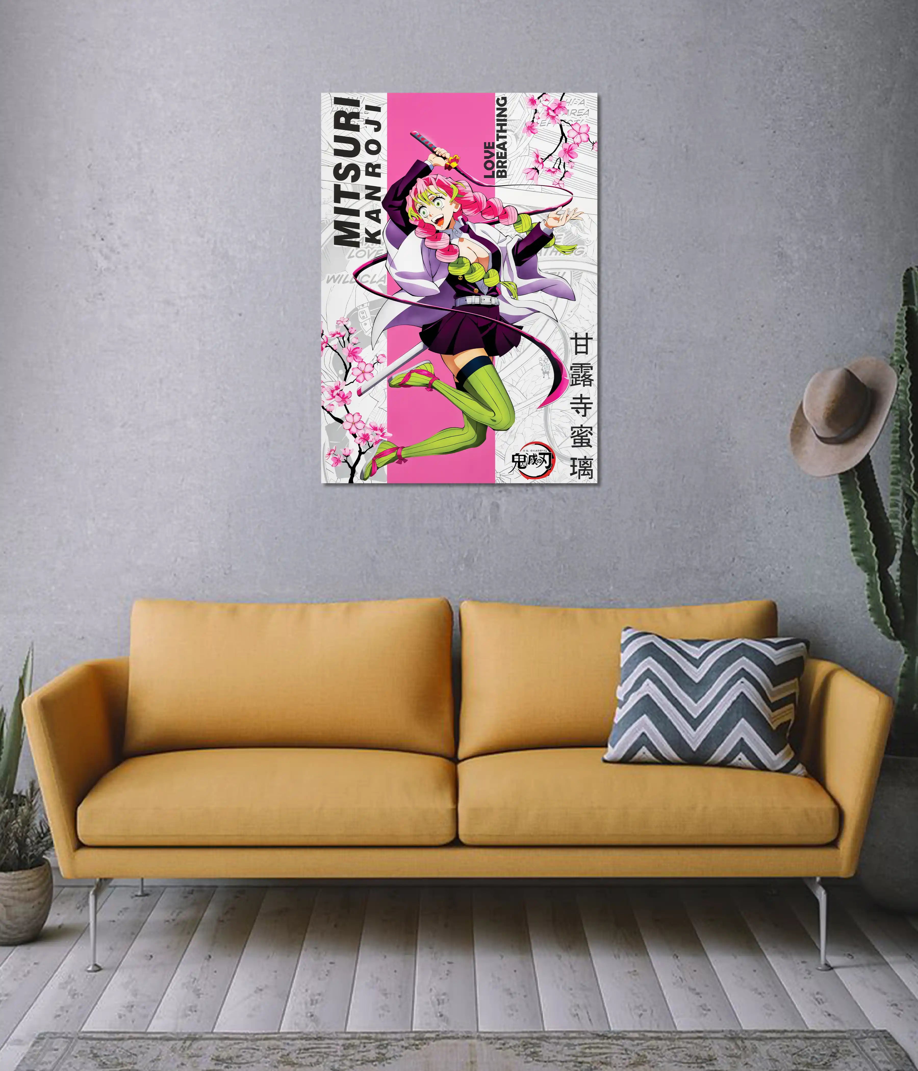 Mitsuri Kanroji Love Breathing Demon Slayer Poster