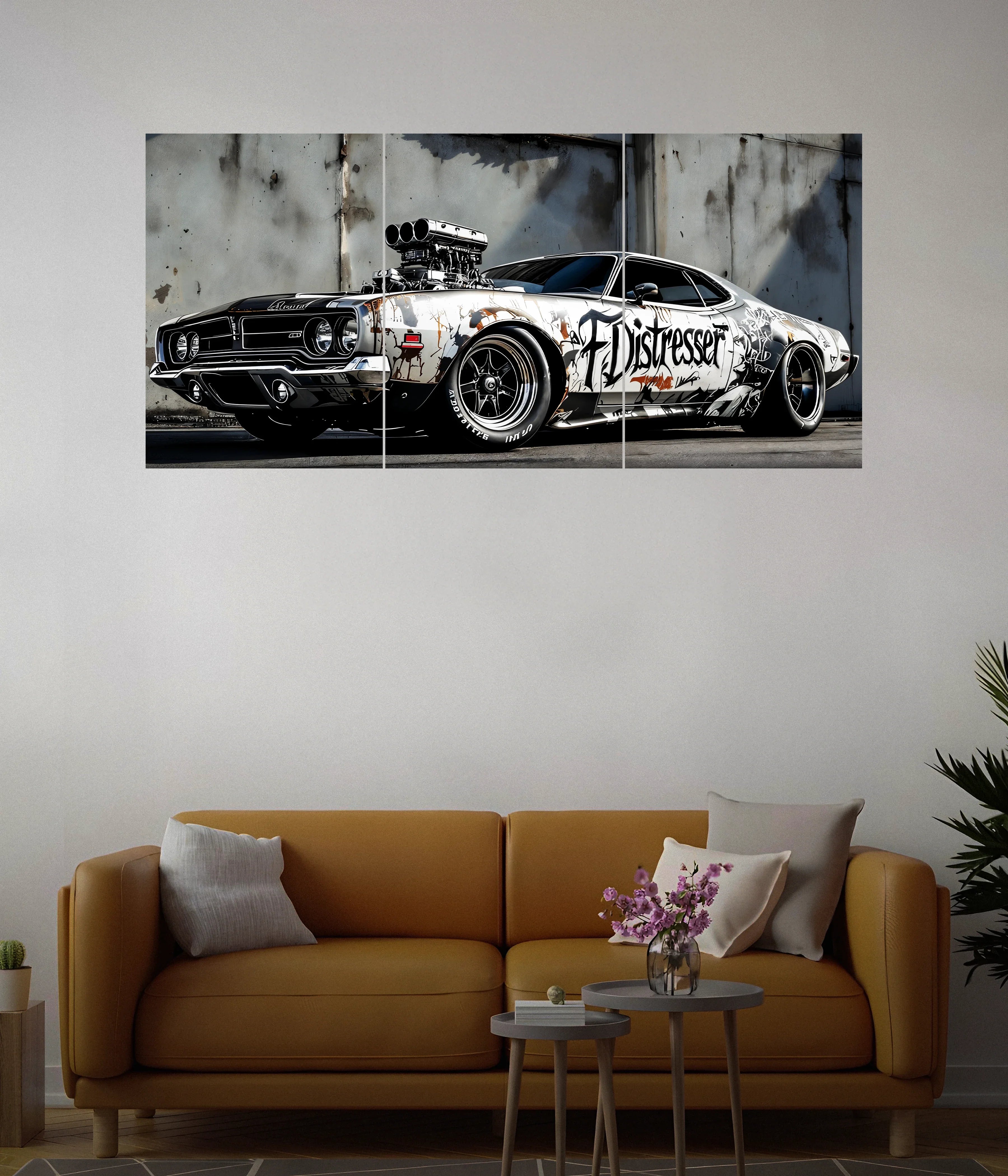 Muscle Car Beast Mode – Split Wall Poster