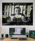 HUSTLE | Entrepreneur Motivation | 8 Panel Split Wall Set