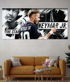 Neymar Jr. Iconic Football Split Poster