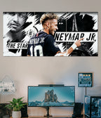 Neymar Jr. Iconic Football Split Poster Main Image - Everanta